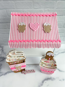 Pink Stripe Gingerbread Awning