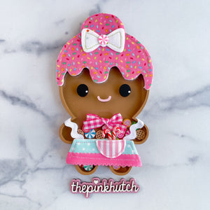 Pink Frosted Betty Gingerbread Shaker - Group B