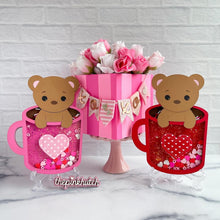 Load image into Gallery viewer, Teddy Bear Latte Wood Shaker Bear - Made to Order
