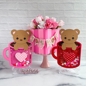 Teddy Bear Latte Wood Shaker Bear - Made to Order