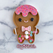 Load image into Gallery viewer, Pink Frosted Gingerbread Man Shaker - Group B
