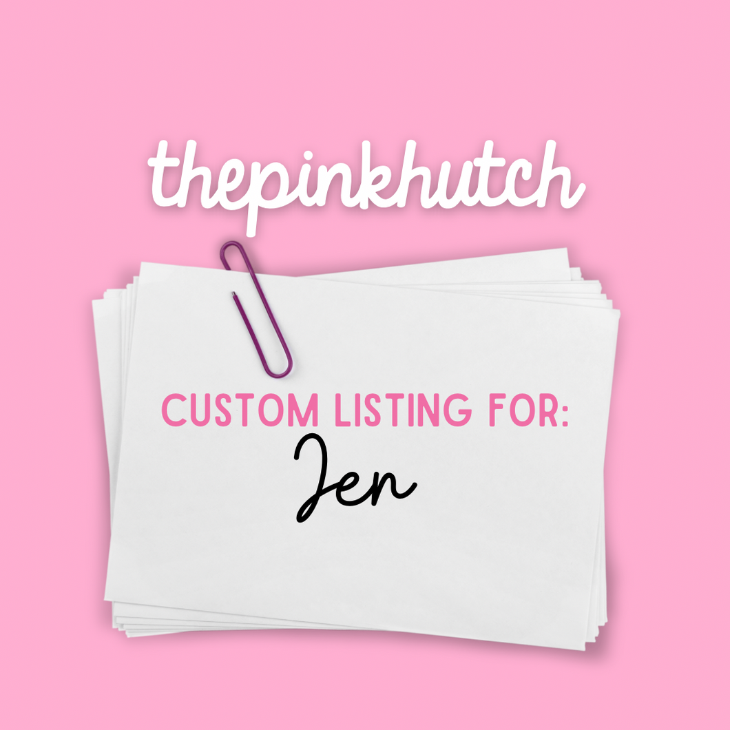 Custom Listing for Jen