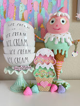 Load image into Gallery viewer, Pink &amp; Mint Double Scoopie Wood Shaker
