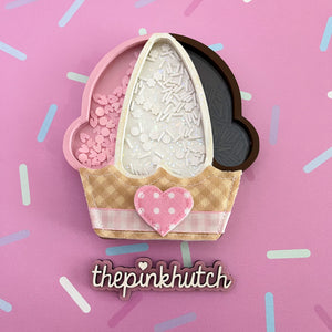 Waffle Cone Sundae - Neopolitan