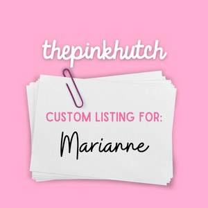 Custom Listing for Marianne 10.17