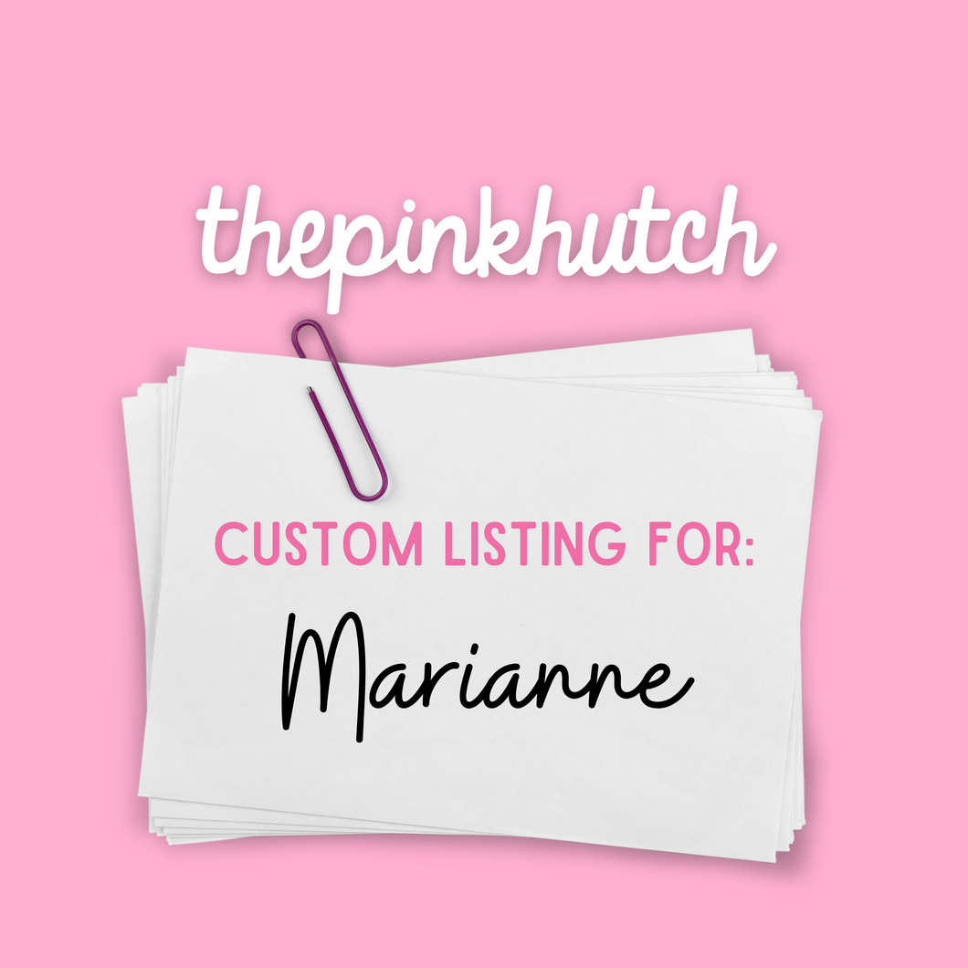 Custom Listing for Marianne 10.17