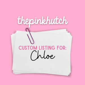 Custom Listing for Chloe 10.8