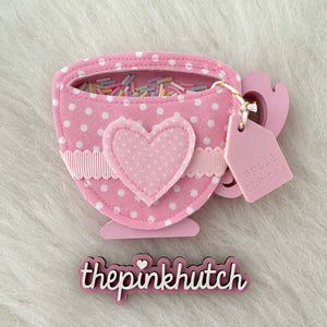 Cuppa Tea Shaker - Polka Pink