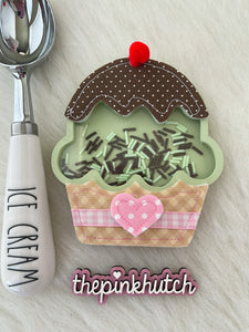 Waffle Cone Sundae - Mint Choc Chip