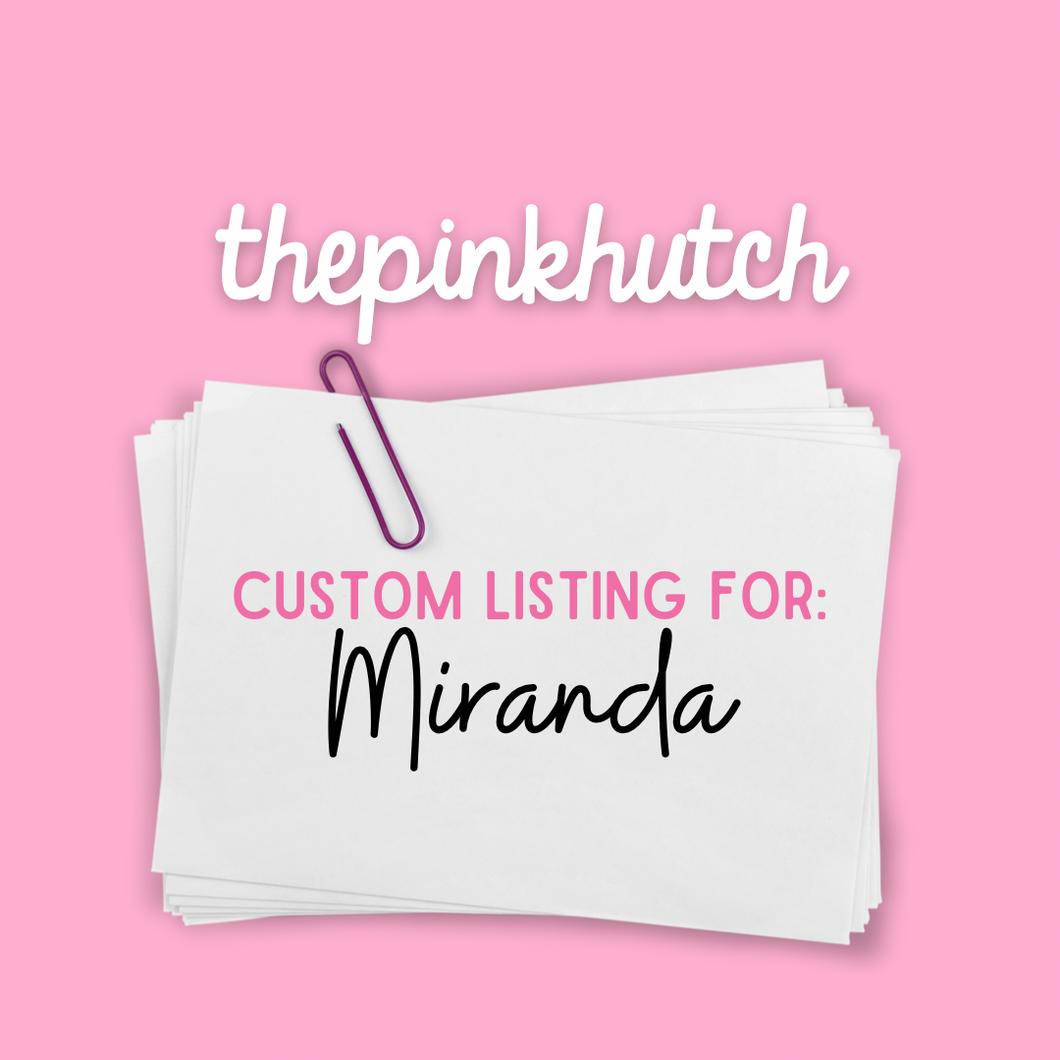 Custom Listing for Miranda 10.9